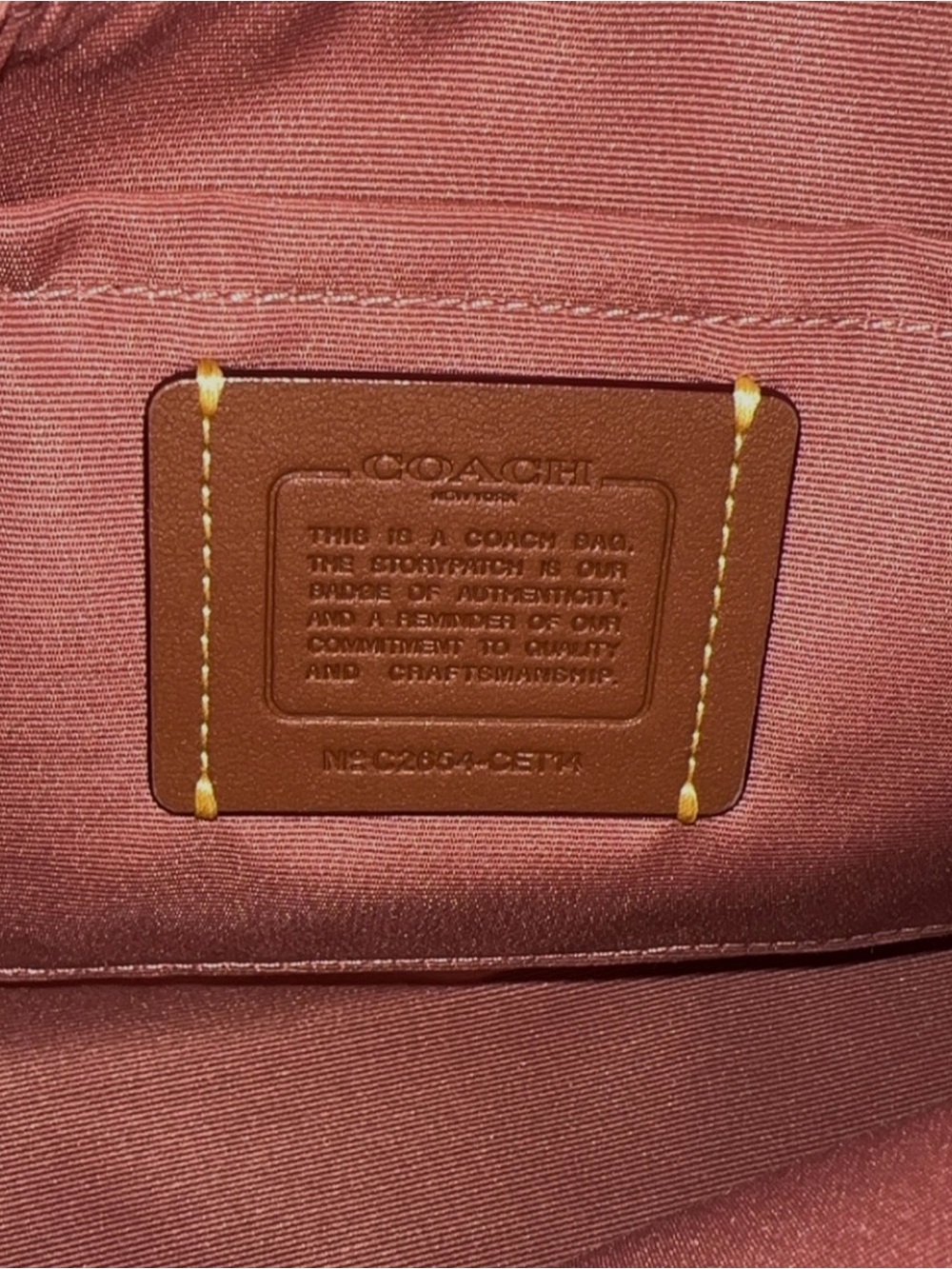 Coach pink Teri Shoulder Bag In Signature Pink Beaded Satin NWT - Picture 4 of 5